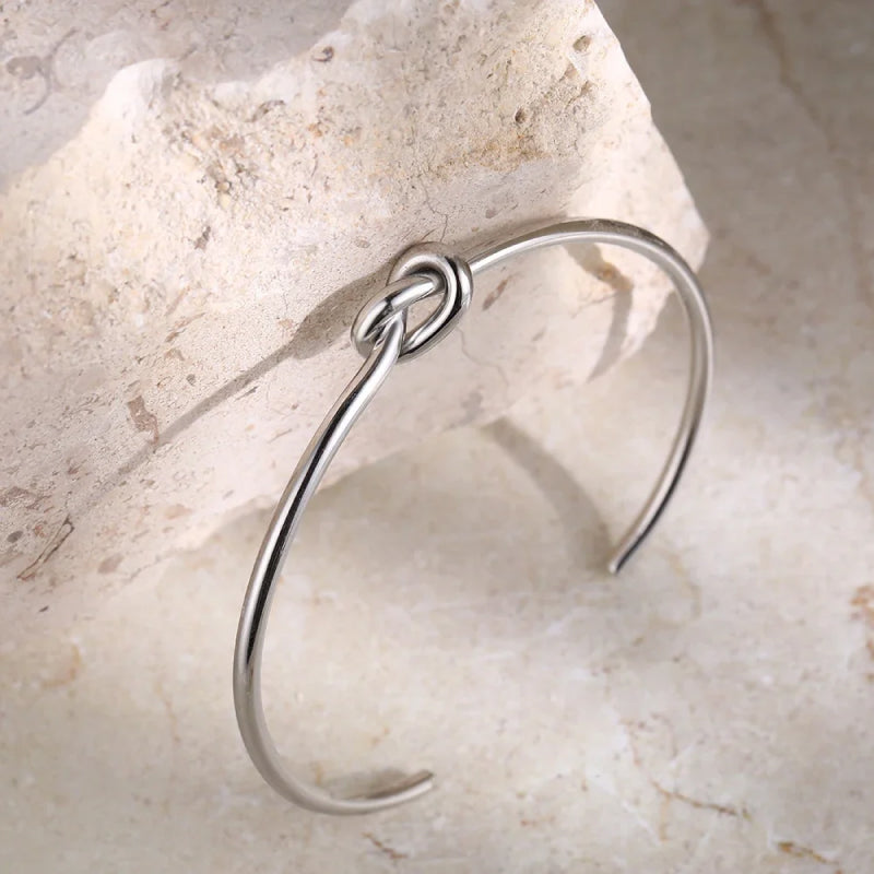 Adjustable Knot Bracelet (Silver)